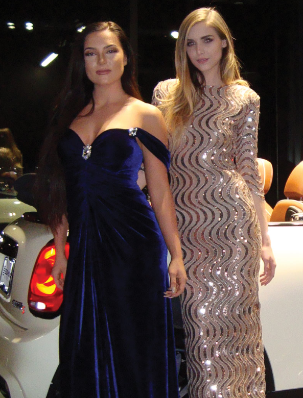 Ruckus Models in Exquisite Gowns by Marc Bouwer at the Schomp Mini-Sponsored Kickoff