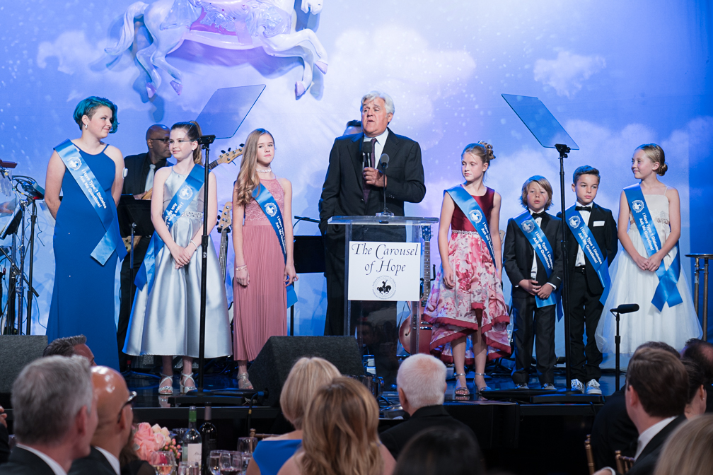 Jay Leno and Type 1 Children at Carousel of Hope