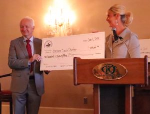 Marian Rewers, MD receiving a check from The Guild of the Children's Diabetes Foundation